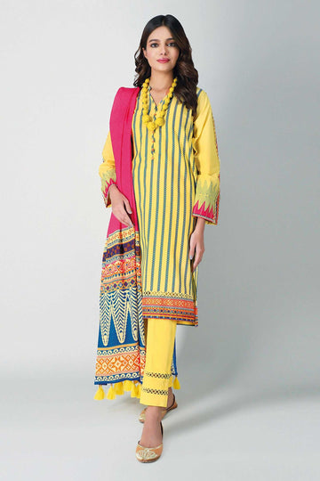 Khaadi Ac20401 Yellow Winter Collection 2020